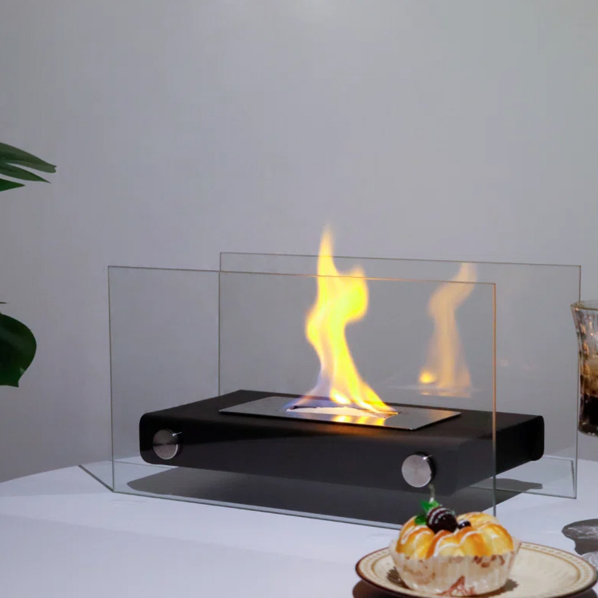 STARLIT Tabletop Bioethanol Fireplace by ECOFIRE, view 1
