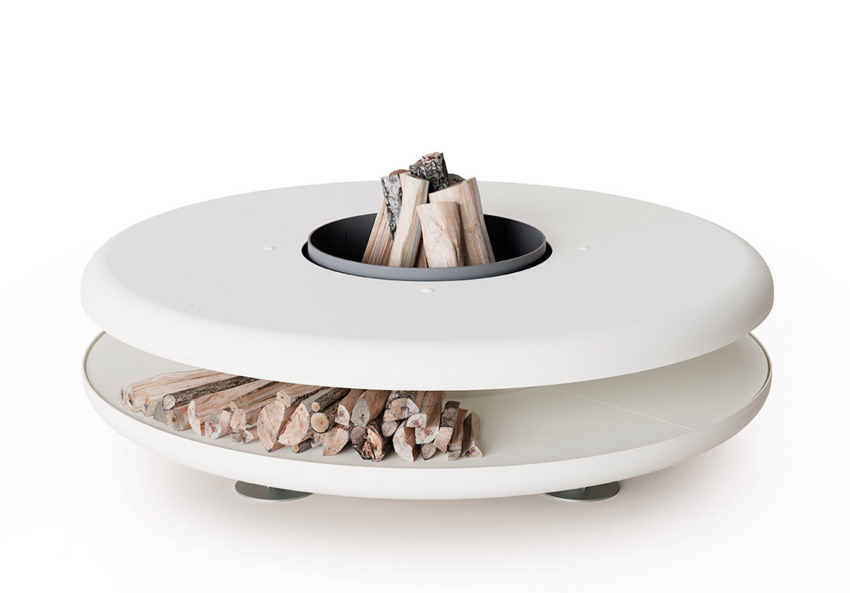 Saturn Outdoor Wood Fire Pit by ECOFIRE