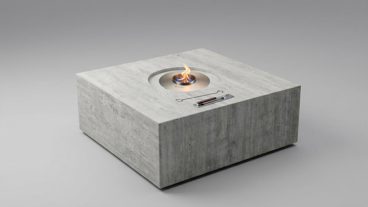 A block of stone, a ring of fire.