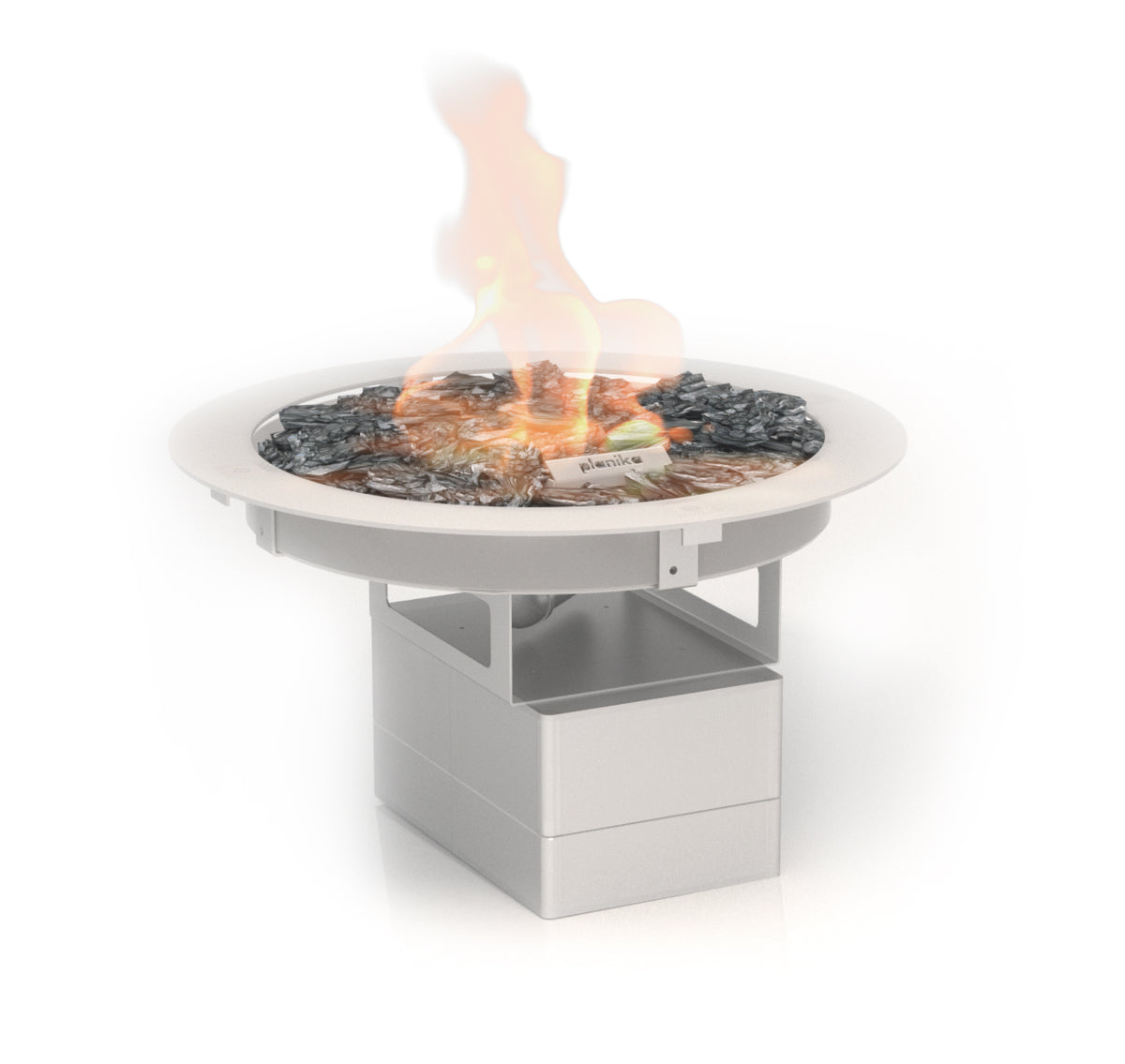 GALIO Round Outdoor Gas Fire Insert by ECOFIRE, view 1